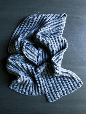 No-Purl Ribbed Scarf | Purl Soho