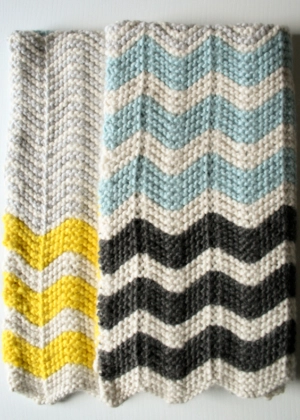 Chevron Baby Blanket in Super Soft Merino | Purl Soho