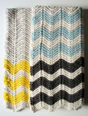 Chevron Baby Blanket in Super Soft Merino | Purl Soho