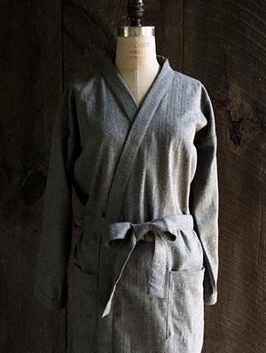 Women’s Robe in Cozy Flannel | Purl Soho