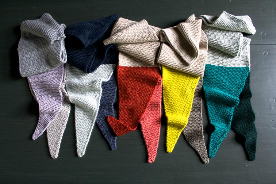 Color Tipped Scarf in New Colors + New Yarns | Purl Soho