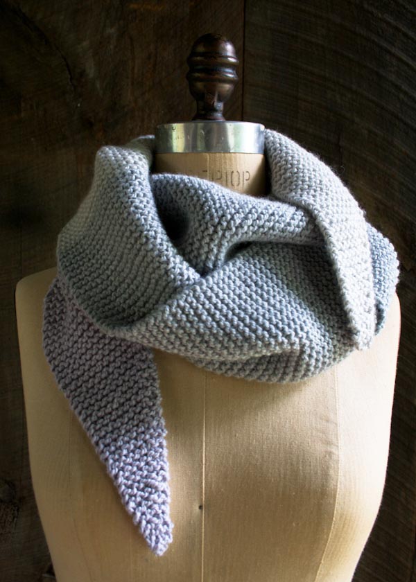 Color Tipped Scarf in New Colors + New Yarns | Purl Soho