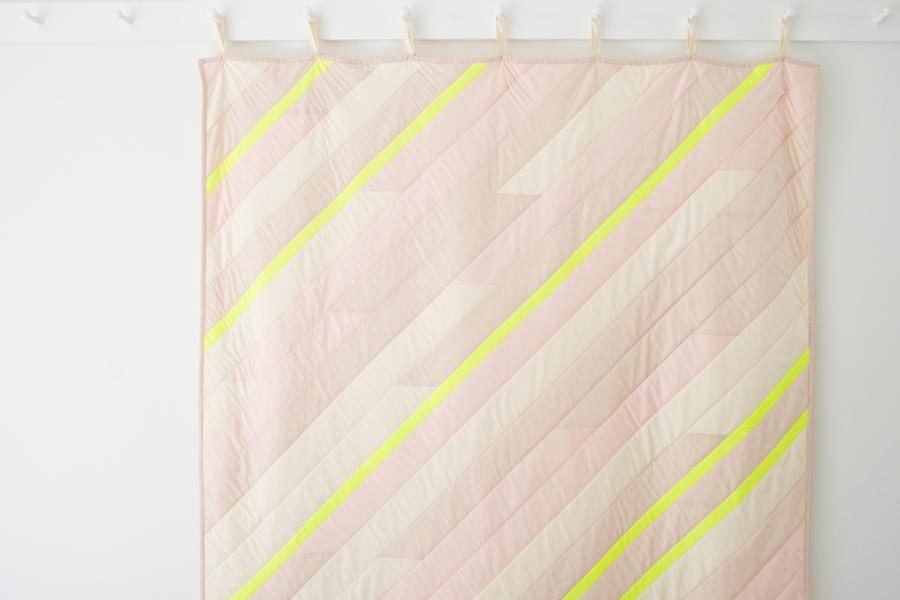 Diagonal Stripe Quilt | Purl Soho