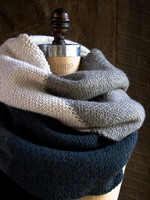 Linen Stitch Colorblock Wrap | Purl Soho