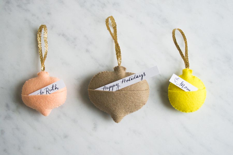 Felt Ornament Gift Tags | Purl Soho