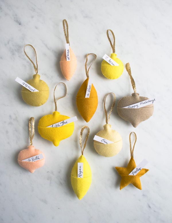 Felt Ornament Gift Tags | Purl Soho