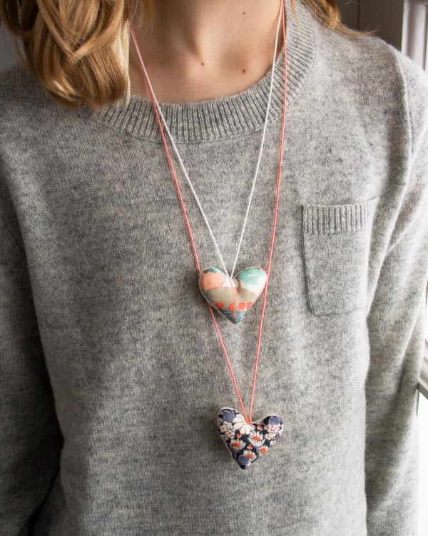 Valentine Necklaces in Liberty of London | Purl Soho