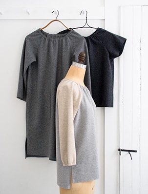 Sewn Raglan Shirt, Tunic + Dress in Lana Cotta Canberra | Purl Soho
