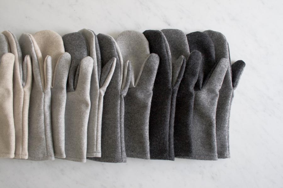 Simple Felted Wool Mittens in Lana Cotta Canberra | Purl Soho