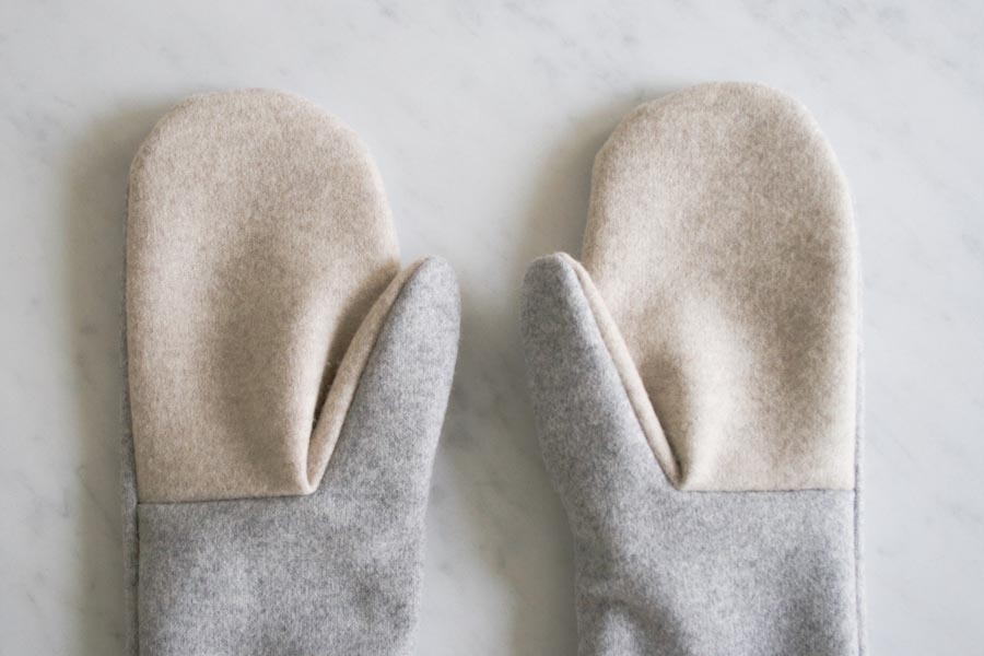 Simple Felted Wool Mittens in Lana Cotta Canberra | Purl Soho