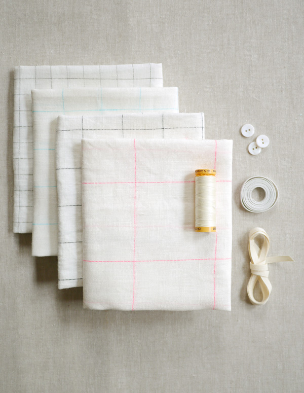 Sewn Raglan Shirt + Tunic in Linen Grid | Purl Soho
