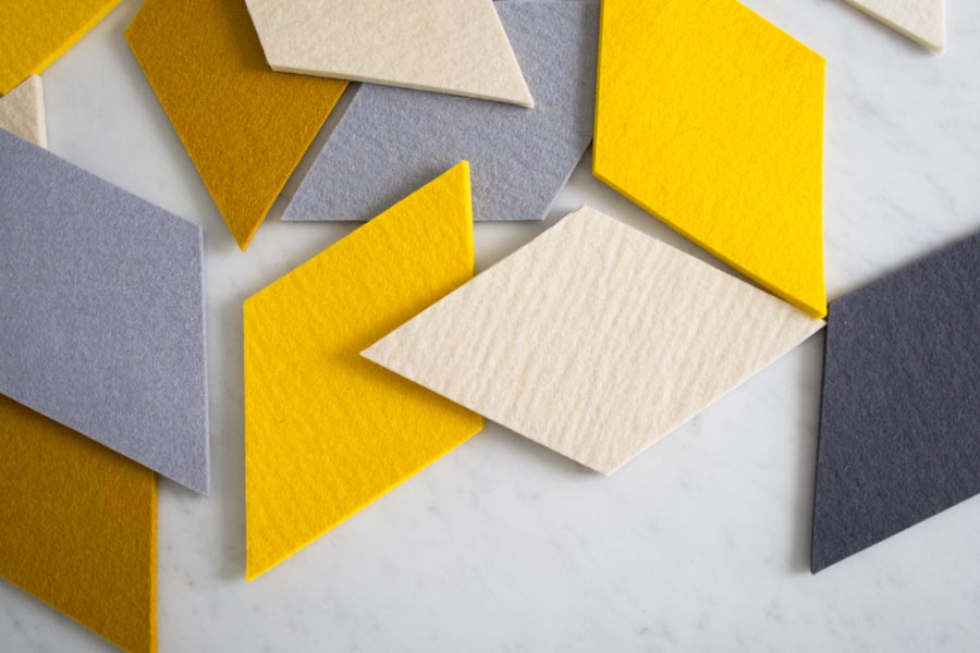 Tumbling Blocks Coasters + Trivets | Purl Soho