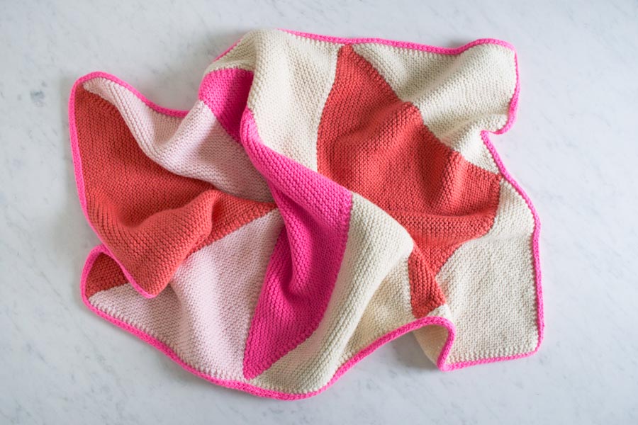 Flying Geese Knit Baby Blanket | Purl Soho