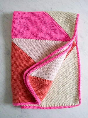 Flying Geese Knit Baby Blanket | Purl Soho