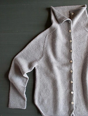 Top-Down Turtleneck Cardigan | Purl Soho