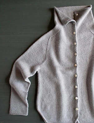 Top-Down Turtleneck Cardigan | Purl Soho