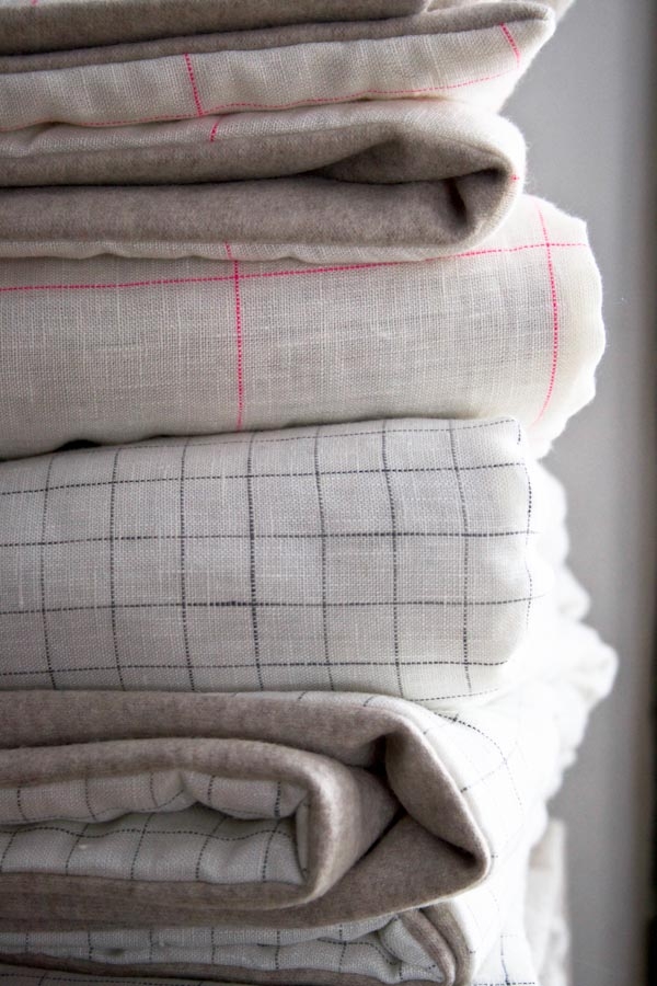 Lap Duvets in Linen Grid and Lana Cotta Canberra | Purl Soho