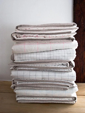 Lap Duvets in Linen Grid and Lana Cotta Canberra | Purl Soho