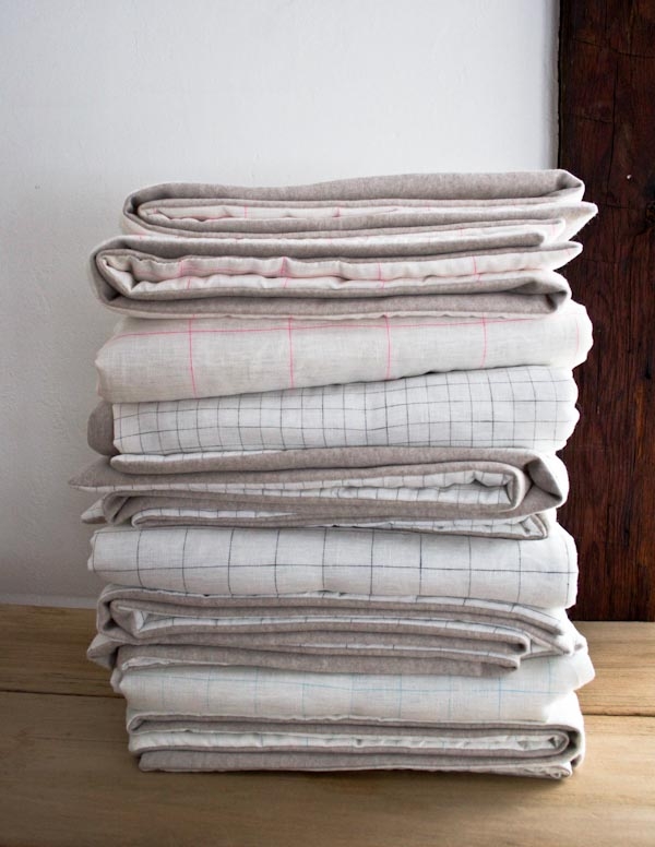 Lap Duvets in Linen Grid and Lana Cotta Canberra | Purl Soho