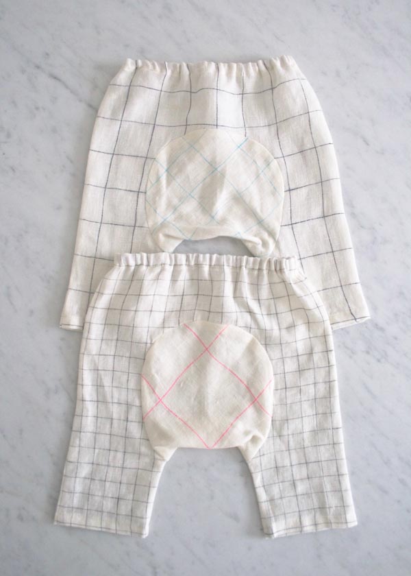 Baby Pants in Linen Grid | Purl Soho