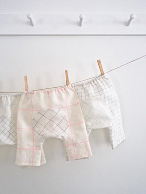 Baby Pants in Linen Grid | Purl Soho