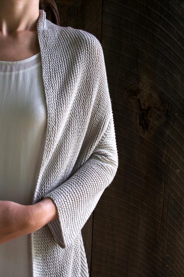 Vertical Stripes Shawl Collar Cardigan - Women - Ready-to-Wear