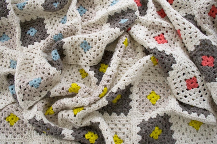 Granny Square Blanket Crochet 6 Week Course, Online class & kit, Gifts