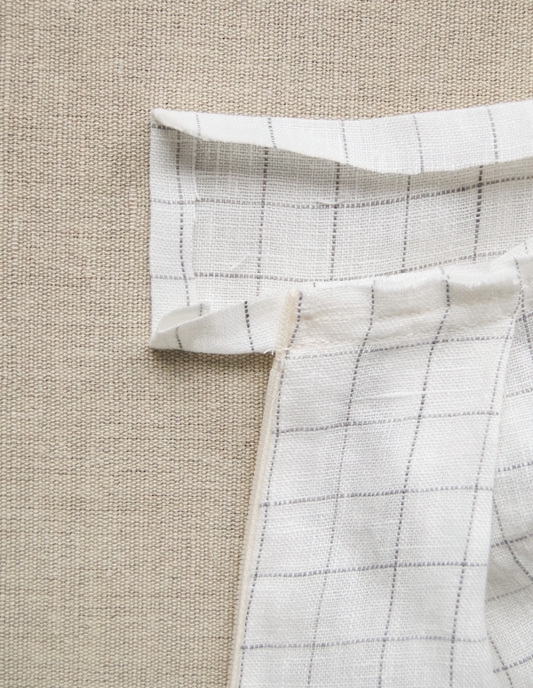 Pleated Skirt in Linen Grid | Purl Soho