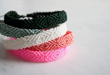Monochrome Friendship Bracelets