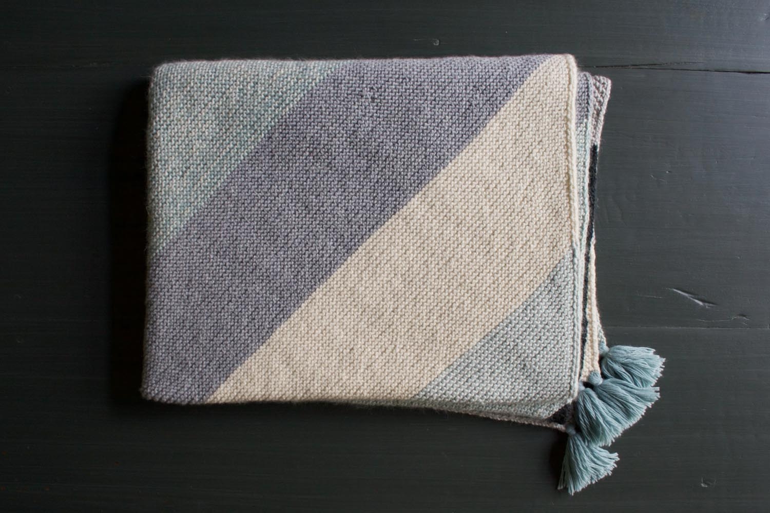 Rectangular Colorblock Bias Blanket | Purl Soho