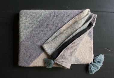Rectangular Colorblock Bias Blanket