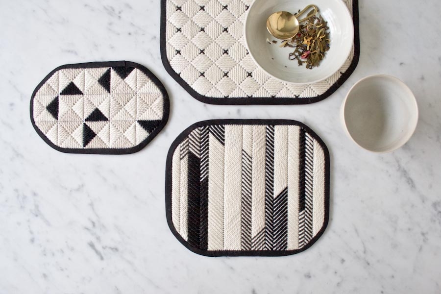 Graphic Needlepoint Trivets | Purl Soho