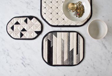Graphic Needlepoint Trivets