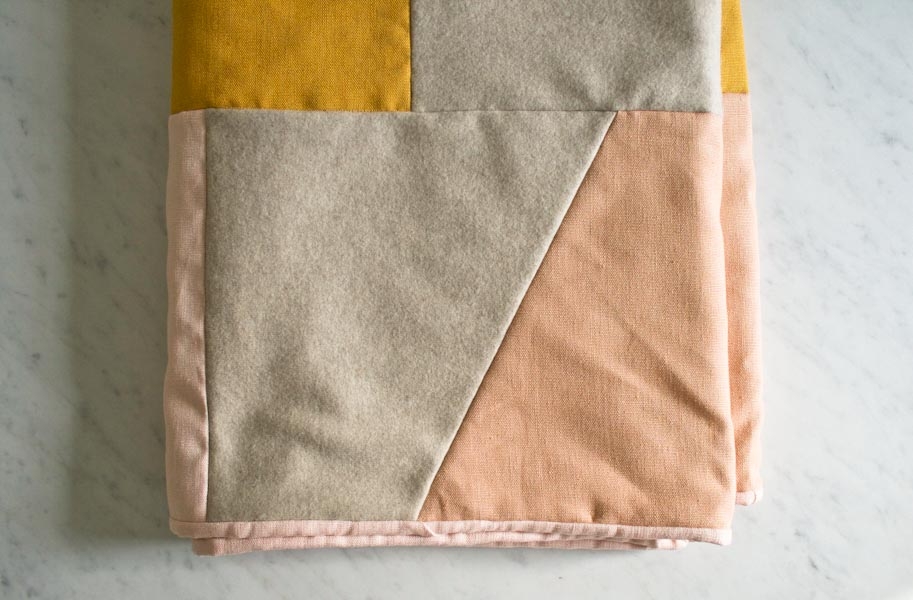 Wool + Linen Patchwork Quilt | Purl Soho