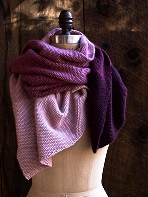 Cashmere Ombré Wrap, Now in Plum! | Purl Soho