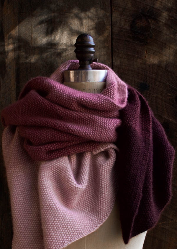 Cashmere Ombré Wrap, Now in Plum! | Purl Soho