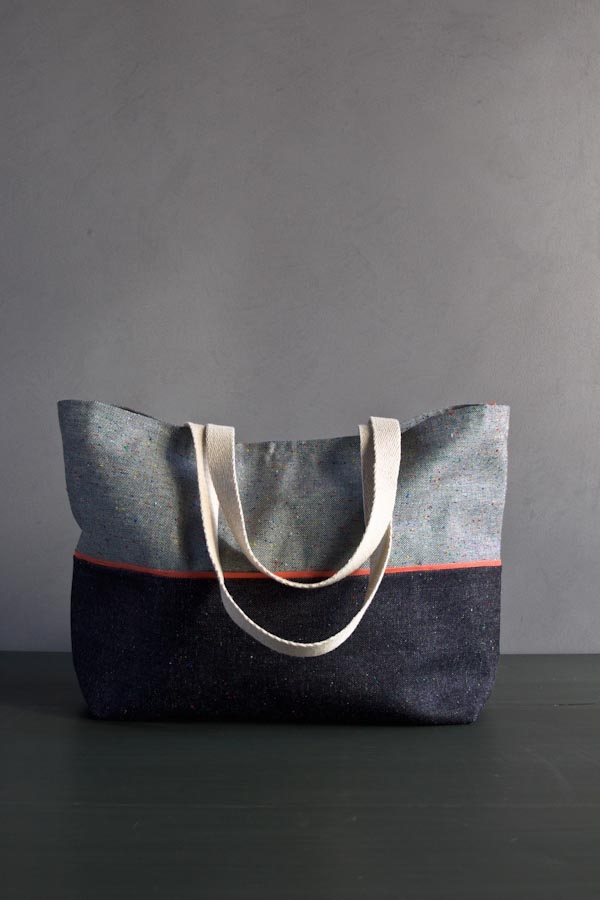 Favorite Totes in Denim with Colored Motes | Purl Soho