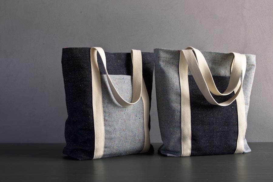 Favorite Totes in Denim with Colored Motes | Purl Soho