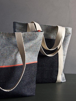 Favorite Totes in Denim with Colored Motes | Purl Soho