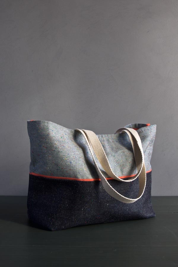 Favorite Totes in Denim with Colored Motes | Purl Soho