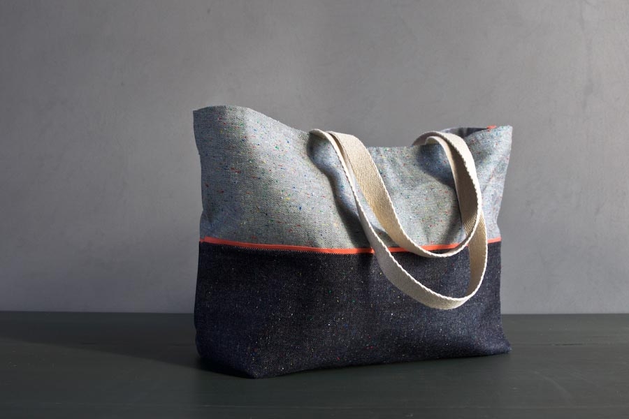 Favorite Totes in Denim with Colored Motes | Purl Soho