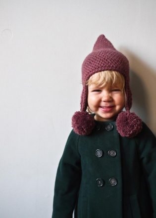 Tunisian Crochet Pointy Pom Pom Hat | Purl Soho