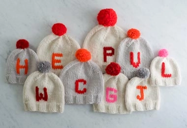 Monogrammed Hats for Everyone