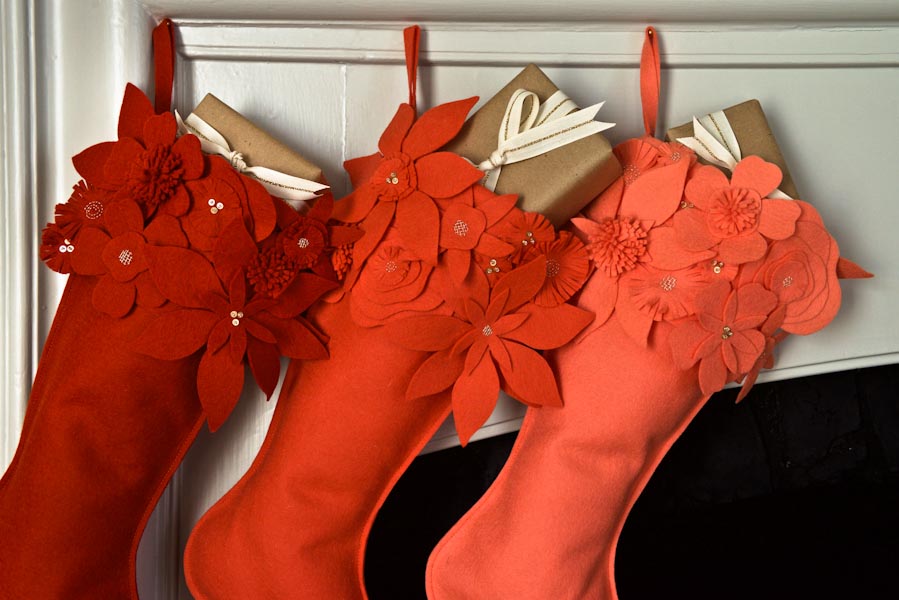 Winter Flower Christmas Stockings | Purl Soho