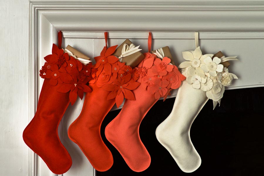 Winter Flower Christmas Stockings | Purl Soho