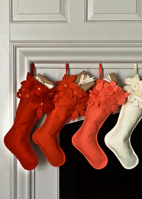 Winter Flower Christmas Stockings | Purl Soho