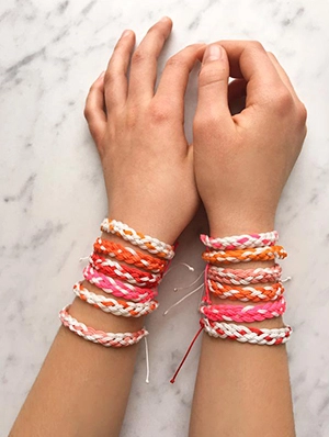 Braided Friendship Bracelets for Valentine’s Day | Purl Soho