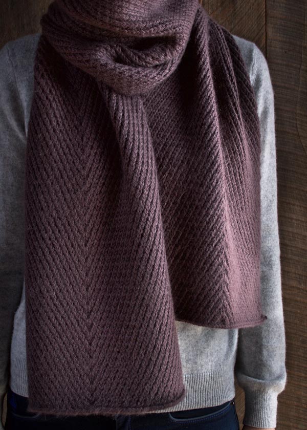 Diagonal Twist Scarf | Purl Soho