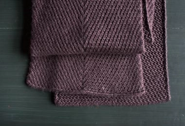 Diagonal Twist Scarf