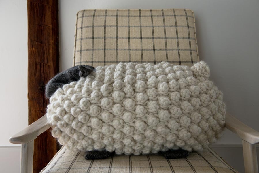 Bobble Sheep Pillow in Gentle Giant | Purl Soho